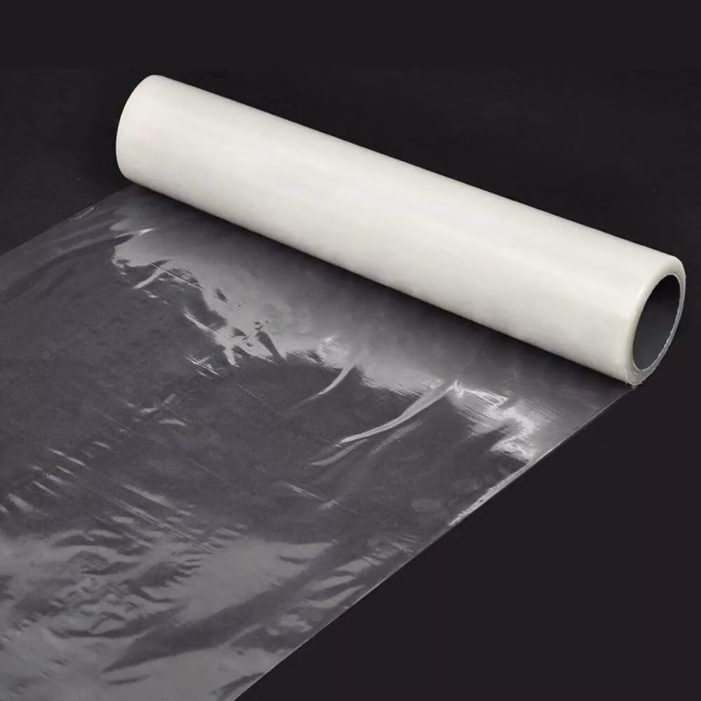 Ventryn Self Adhesive Carpet Floor Protector Dust Cover Roll Film, Clear, 50 m – 3