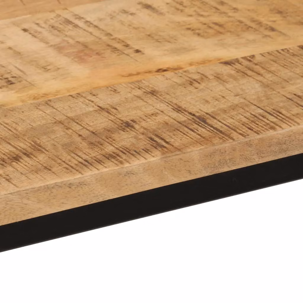 Berkfield Home Industrial Console Table in Brown Solid Mango Wood and Iron, W/D/H: 110 x 30 x 75 cm – 3