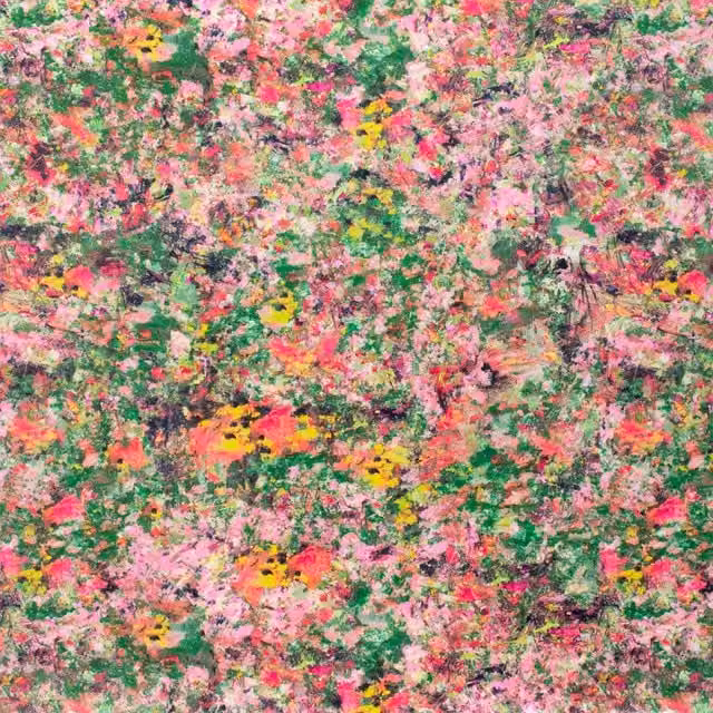 Fibre Naturelle Renoir Velvet Fabric Nebula Multicolour