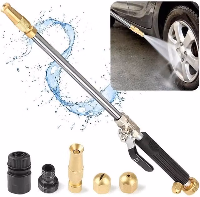 NESTLUNE High Pressure Jet Nozzle Power Washer Spray in Black, H 100 cm x W 15 cm – 1