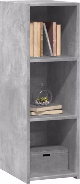 Berkfield Home Industrial Sideboard in Concrete Grey, W/D/H: 30 x 41 x 93 cm – 1