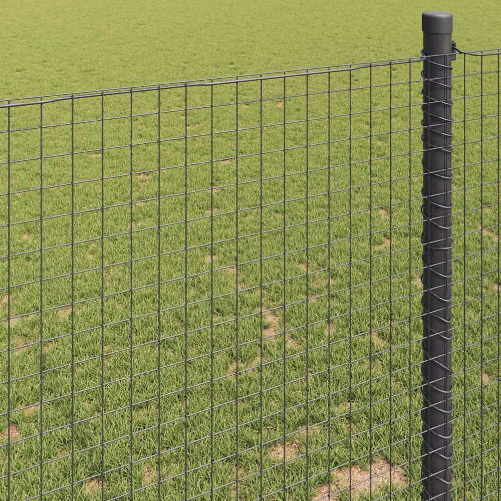 Berkfield Home Green PVC Coated Steel Single-Bar Welded Wire Fence, W: 0.85 m, L: 80 m – 3