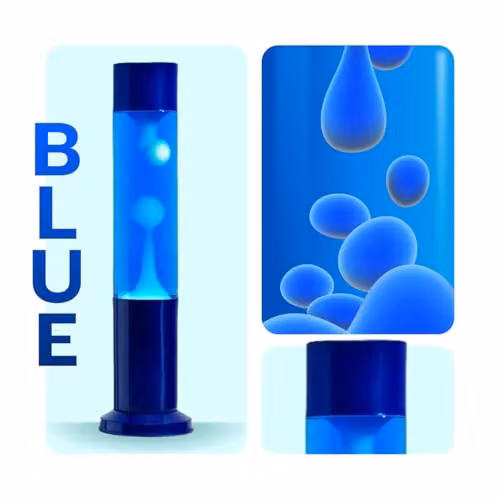 Nova Lighting Nova Baby Blue Night Light with Aluminium Base and Cap, Blue and White – 2