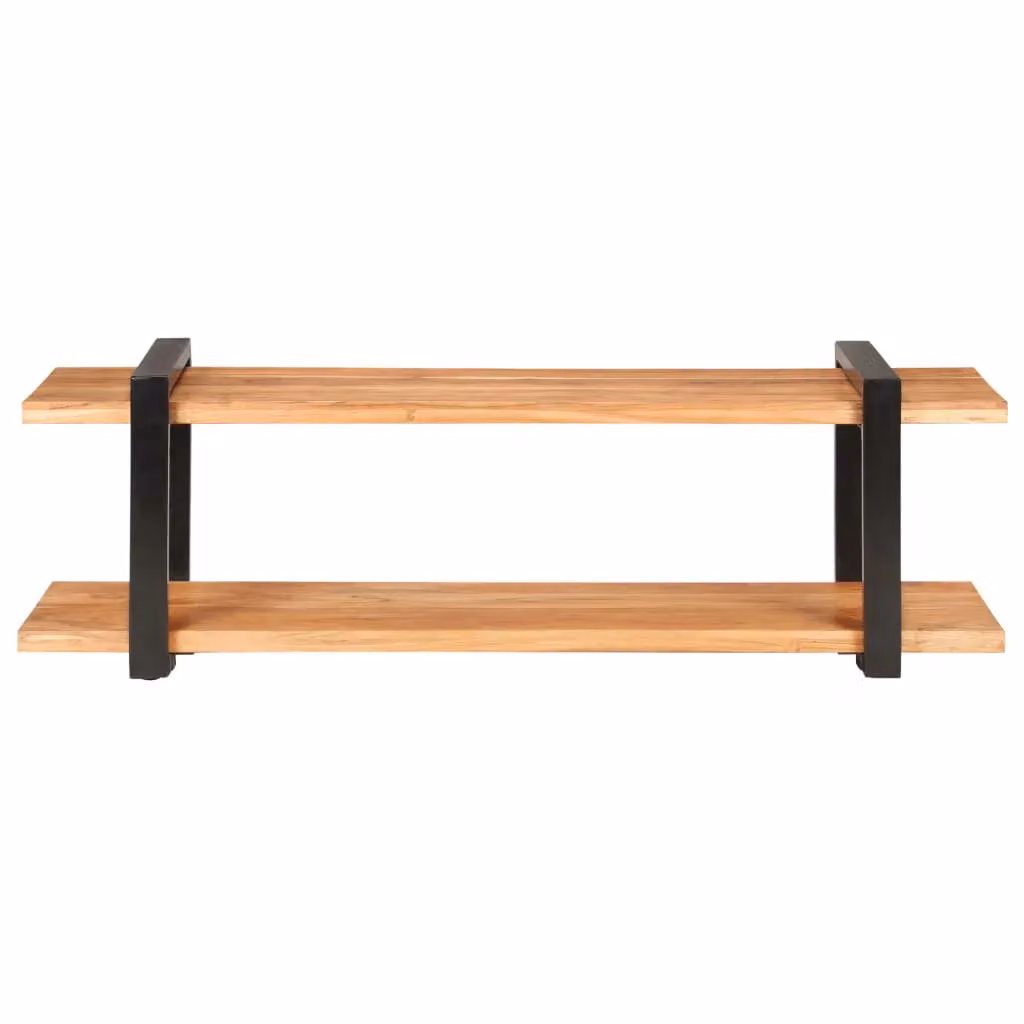 Berkfield Home Industrial TV Cabinet in Brown Solid Acacia Wood W/D/H: 130 x 40 x 40 cm – 2