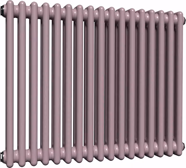 Lux Heat Horizontal Column Radiator in Lavender Mist, 2 Column, W: 78.5 cm, H: 60 cm