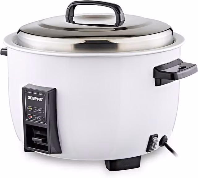 Geepas Commercial Rice Cooker, 4.2L, 1600W, White