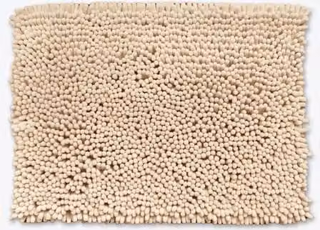 Allure Bath Fashions Jumbo Bobble Bath Mat in Beige, Non-Slip and Quick-Drying, W: 50 cm x D: 70 cm – 1
