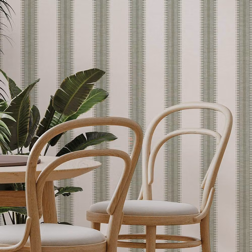 Superfresco Easy Green Striped Abstract Wallpaper Roll, Width: 52 cm – 2