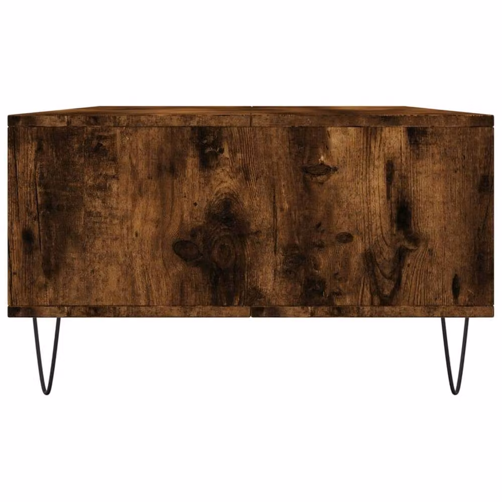 Berkfield Home Smoked Oak Coffee Table in Brown, W/D/H: 104 x 60 x 35 cm – 4