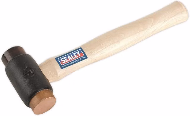 Loops Copper and Rawhide Faced Hammer with Hickory Wooden Shaft, 1.02 kg