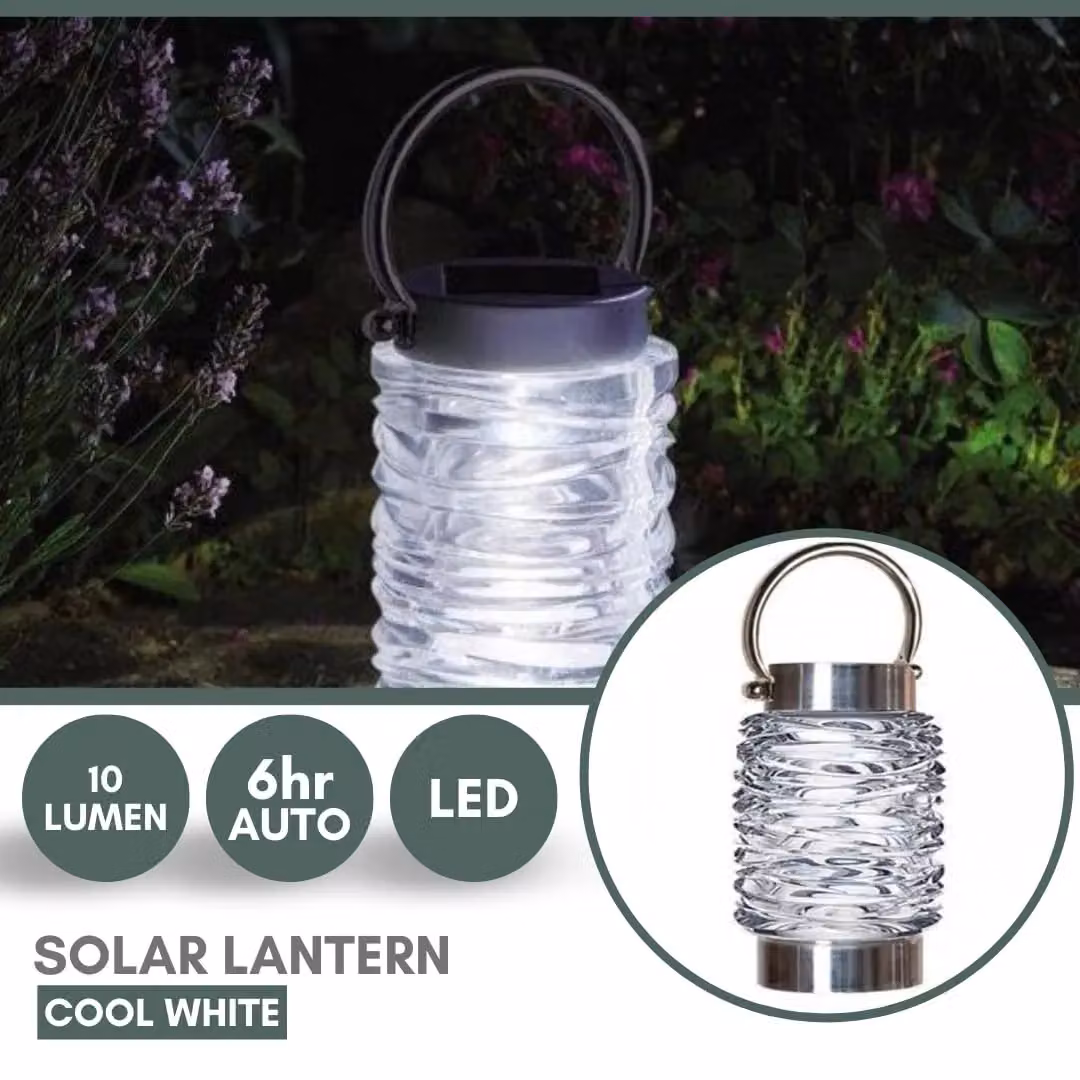 Marco Paul Solar Wave Lantern in Silver – 4