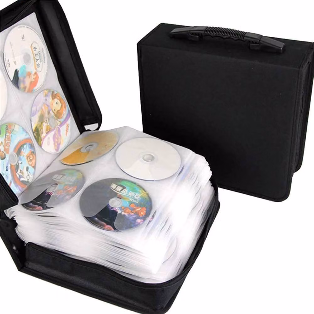NESTLUNE 128 Disc CD DVD Storage Wallet Album in Black – 4