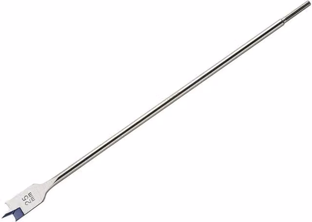 IRWIN Blue Groove 4x Long Flat Wood Drill Bit in Blue and Silver