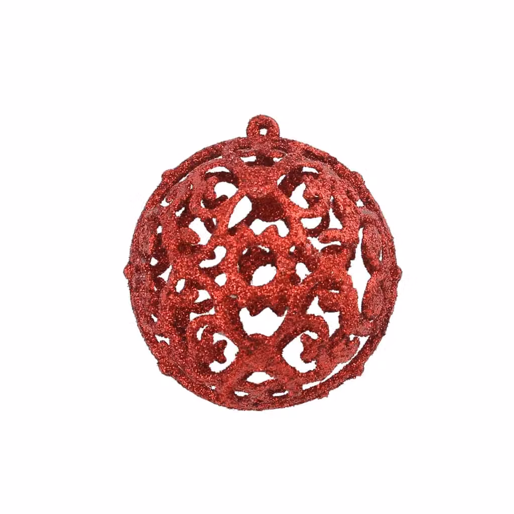 Berkfield Home 100 Piece Red Christmas Bauble Set with Round Hanging Ornaments – 3