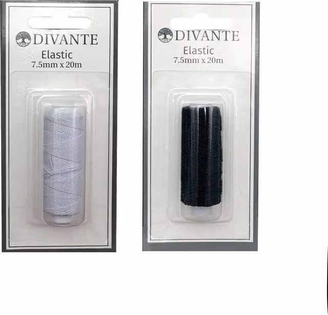Divante Sewing Elastic for Adults in Black and White