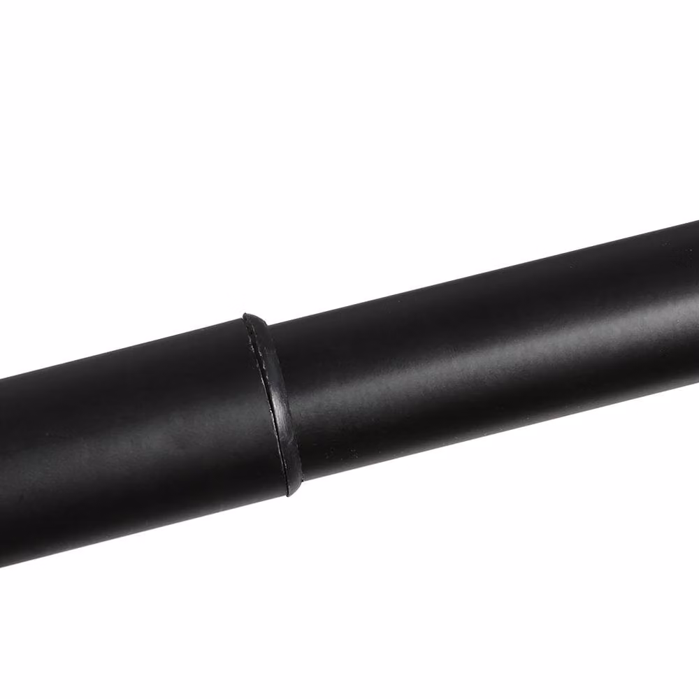Marlow Black Steel Extendable and Adjustable Curtain Rod Set with Quiet Operation – 6
