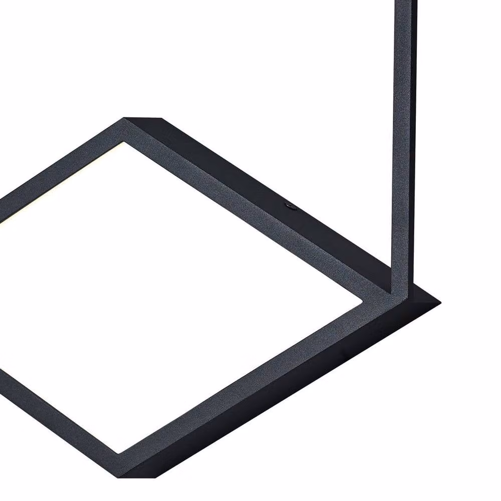 Netlighting Kubick Black LED Ceiling and Wall Light, 48W, 3000K, 2700lm – 3
