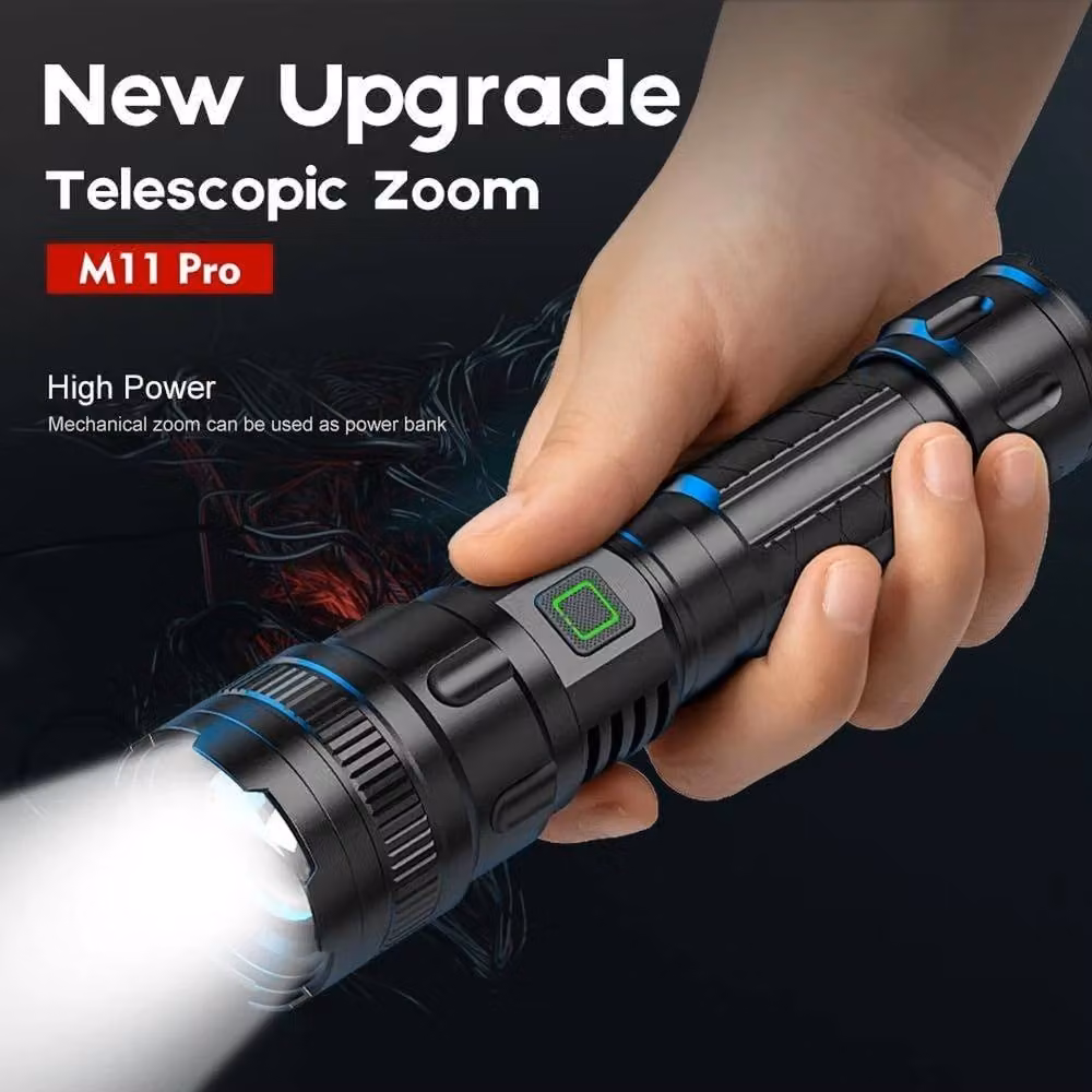 NESTLUNE USB Rechargeable Mini LED Torch in Black – 4