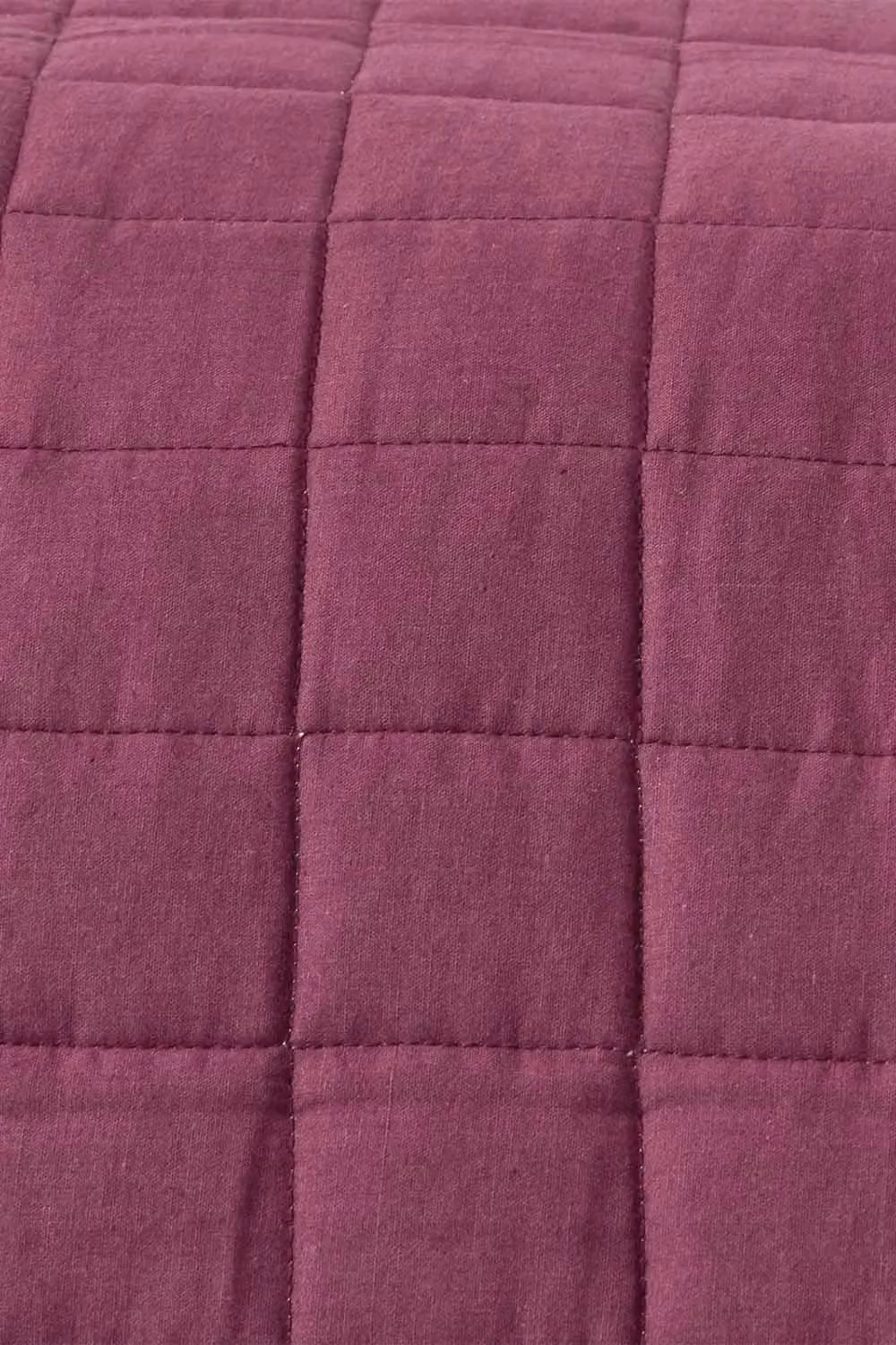 Homescapes Purple Cotton Quilted Reversible Bedspread, Double – 3