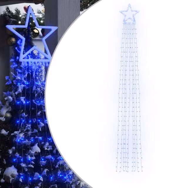 Berkfield Home Christmas Tree Lights with 320 Blue LEDs, 335 cm