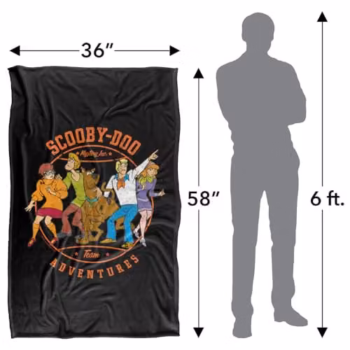 LOGOVISION Scooby Doo Scooby Adventures Silky Touch Super Soft Fleece Throw Blanket, Multicolour, W: 91 cm, D: 147 cm – 4