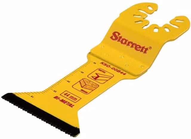 Starrett Yellow Flat-Sided Bi-Metal Oscillating Blade, 18 TPI, W: 55 mm x H: 44 mm