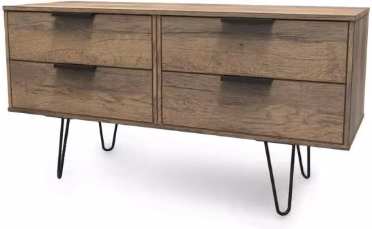 Welcome Hong Kong Industrial 4 Drawer Bed Box in Brown