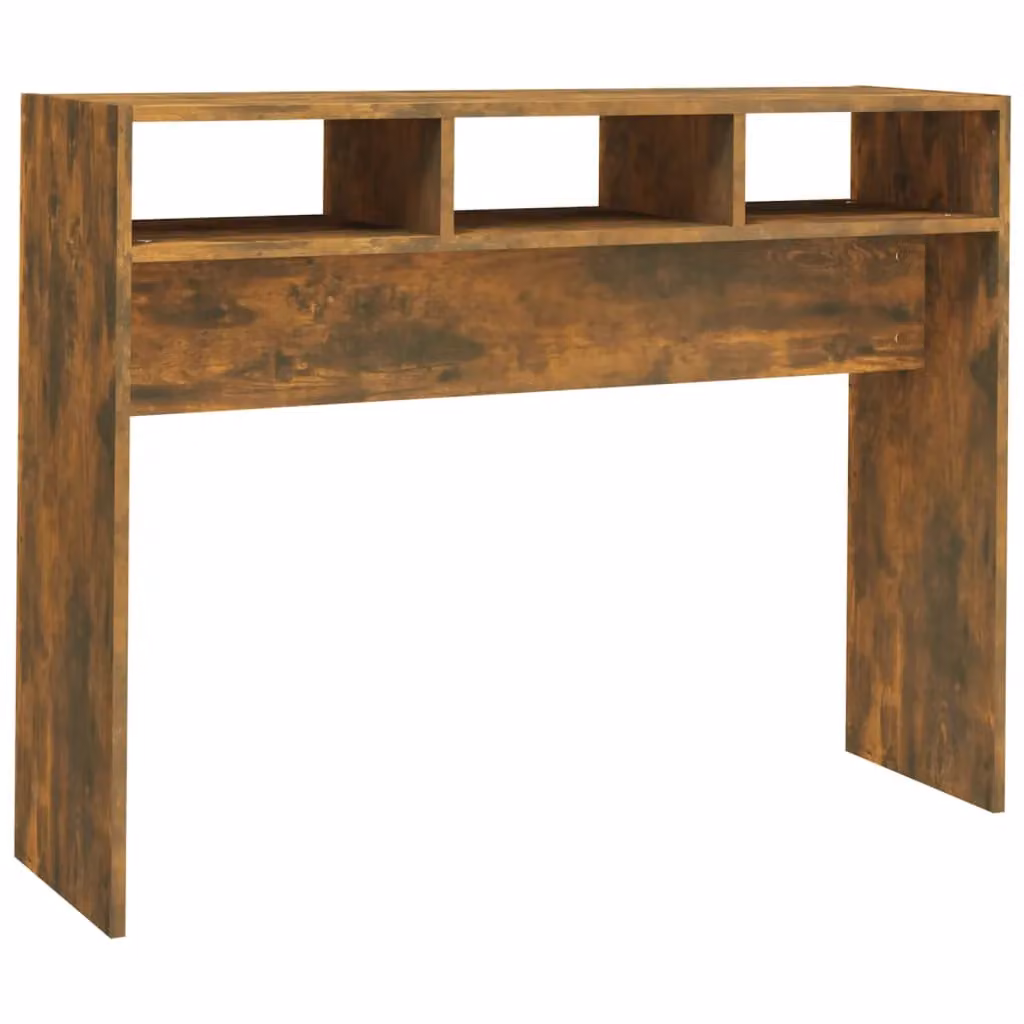 Berkfield Home Smoked Oak Console Table in Brown, W/D/H: 105 x 30 x 80 cm – 2