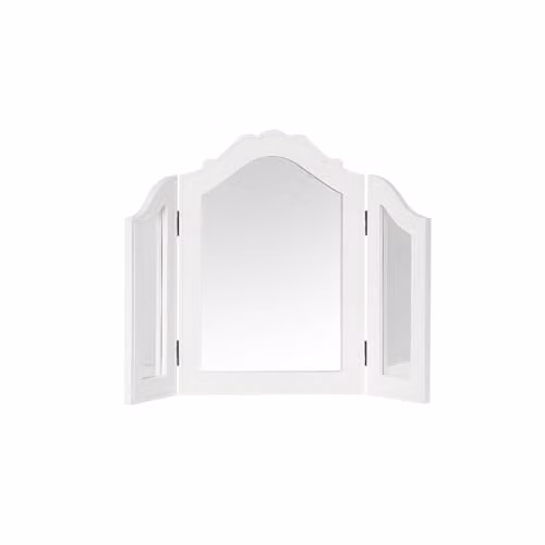 Melody Maison White Shabby Chic Tabletop Vanity Mirror – 2