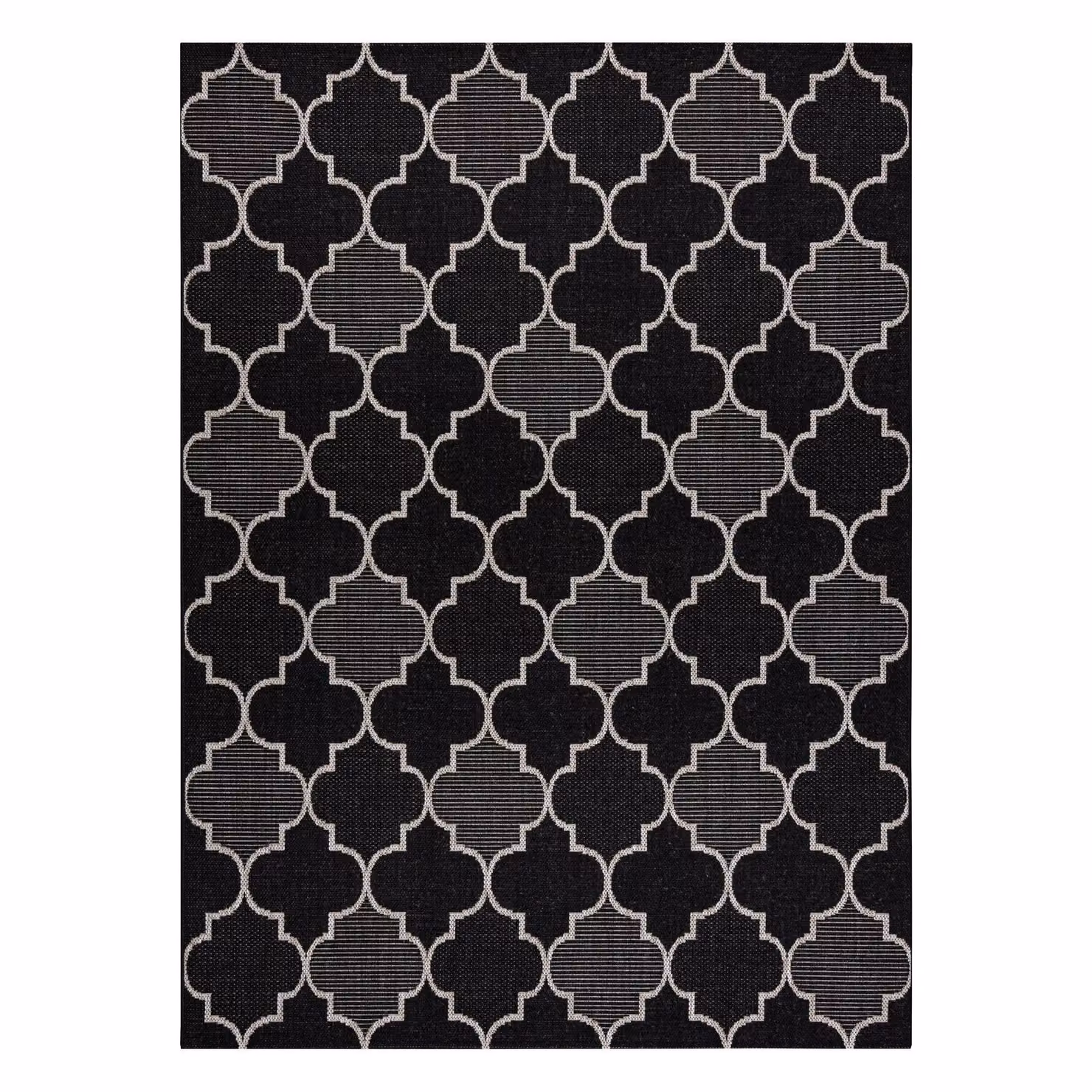 RugsX Floorlux Rectangular Rug in Black, W: 160 cm, L: 230 cm – 2