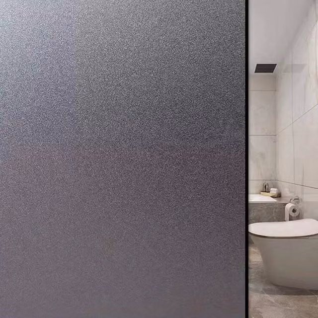 NESTLUNE Blackout Static Cling Window Glass Film for Privacy Protection, Black, 100 cm