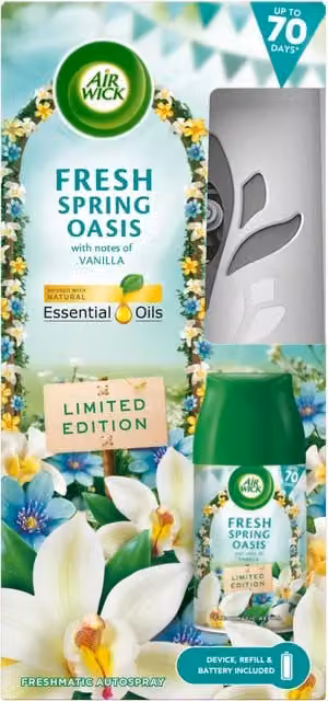 Air Wick Freshmatic Air Freshener Kit Fresh Spring Oasis White and Multicolour – 1