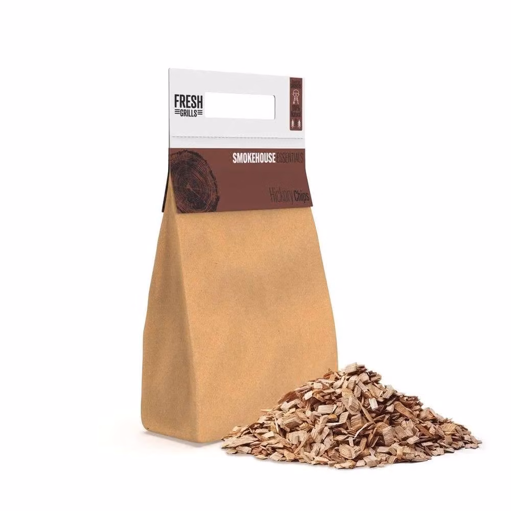 Monstershop Cherrywood Chips for BBQ Grills, Pizza Ovens and Kamado Smokers in Terracotta