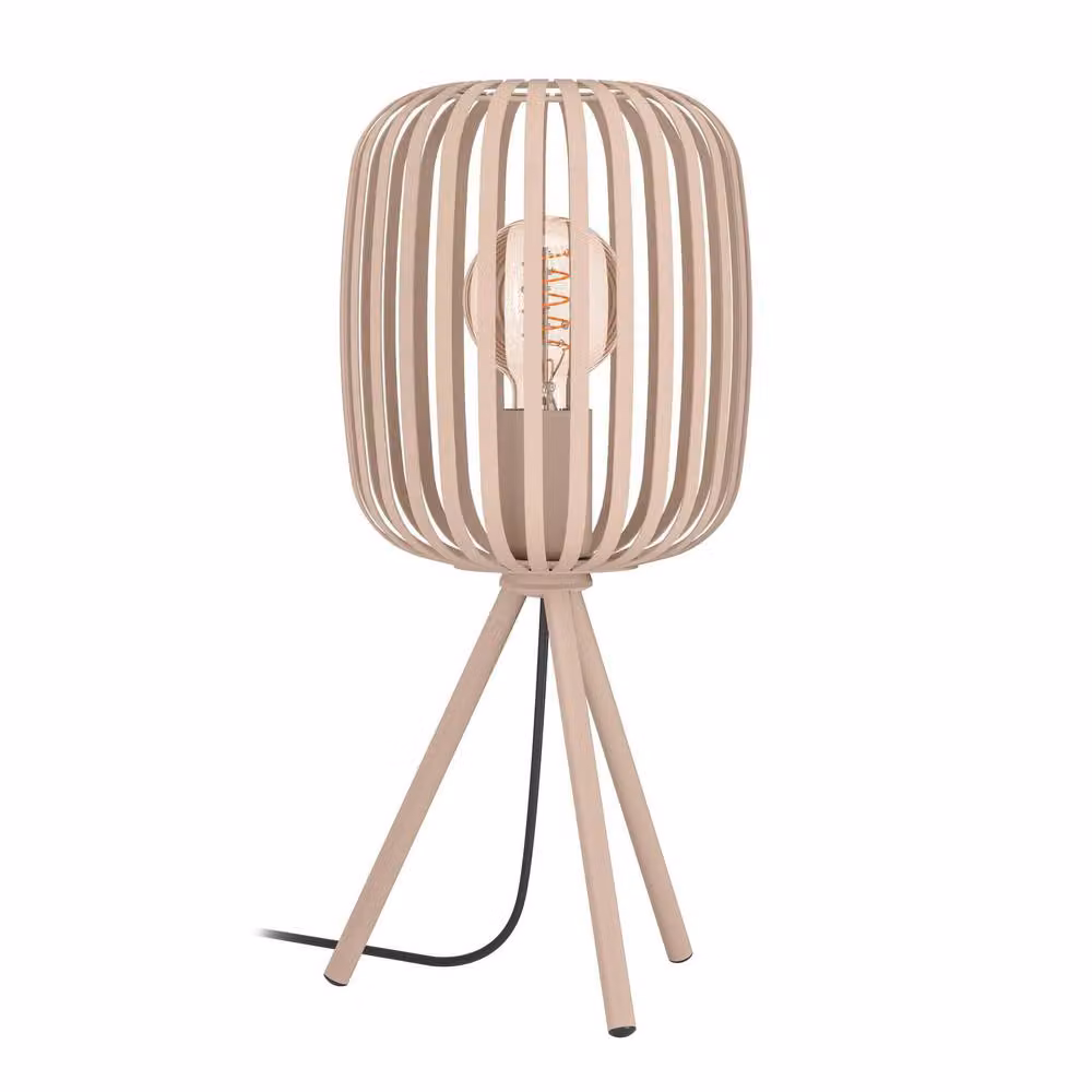 Eglo Romazzina Beige Metal Table Lamp for Bedroom and Living Room – 2