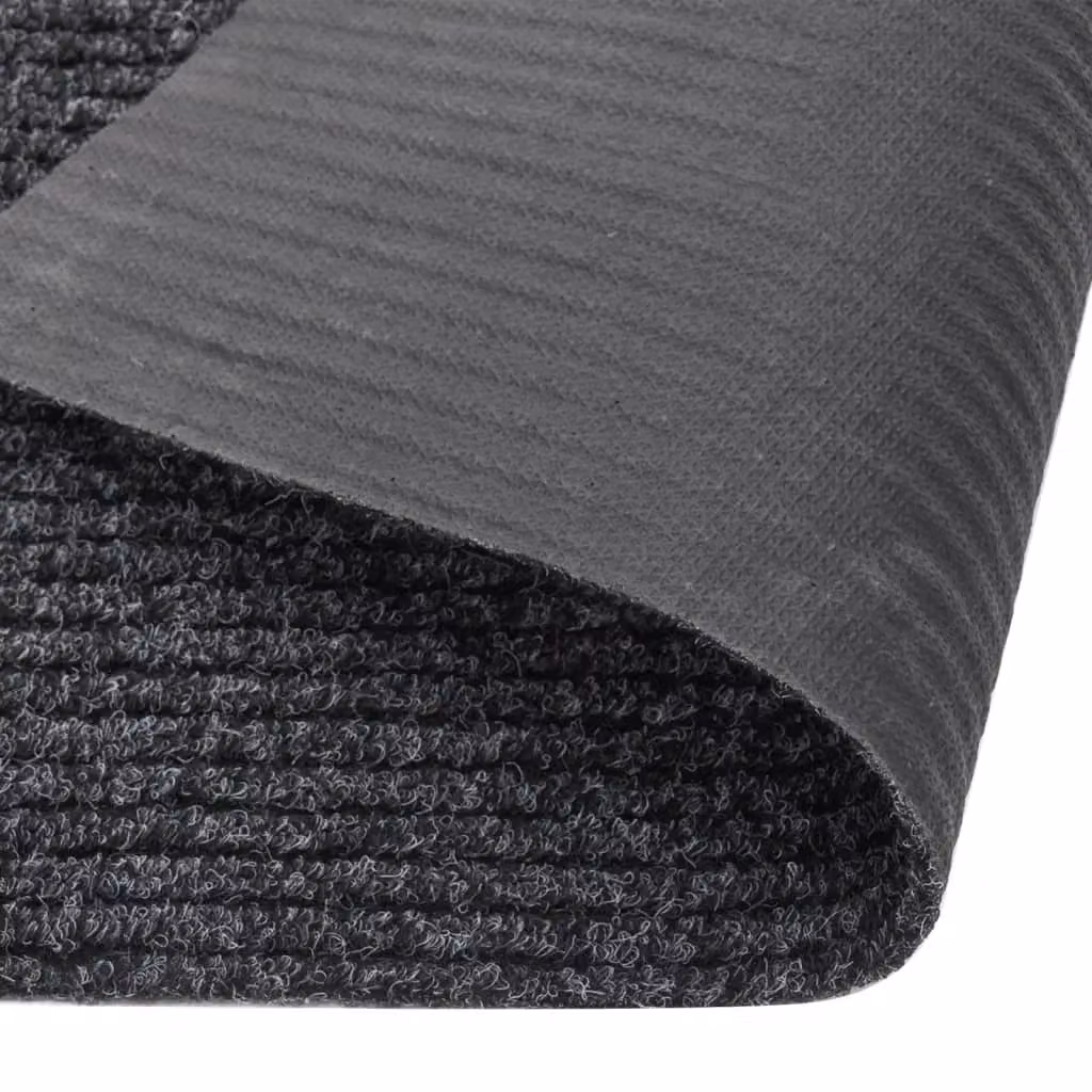 Berkfield Home Dirt Trapper Round Carpet Runner, Anthracite and Black, W: 100 cm, D: 150 cm – 2