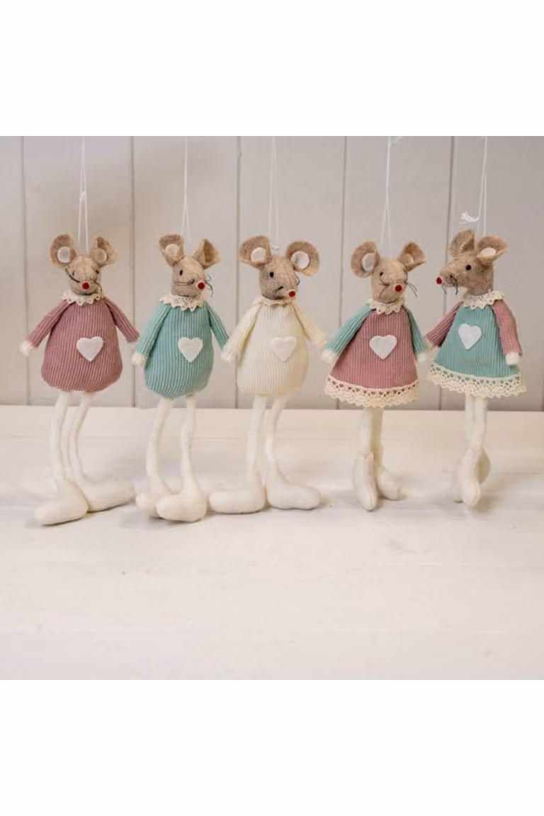 KDMD Pink Fabric Hanging Mouse Pendant