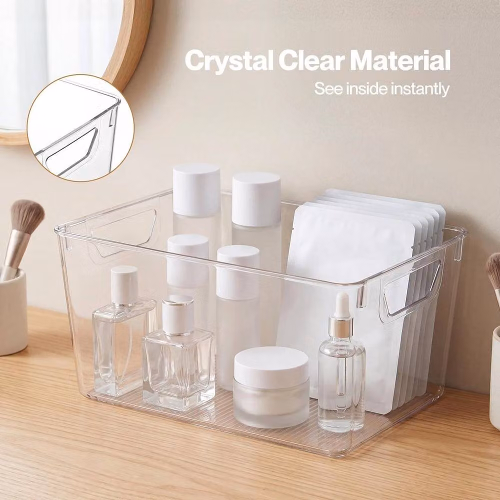 KORVIXA 6-Piece Clear Plastic Fridge Storage Bins – 2
