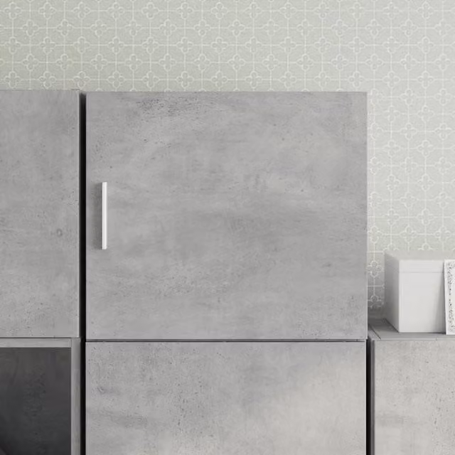 Berkfield Home Wall Mounted Cabinet in Grey Matt MDF, W: 45 cm, D: 42.5 cm, H: 40 cm – 1