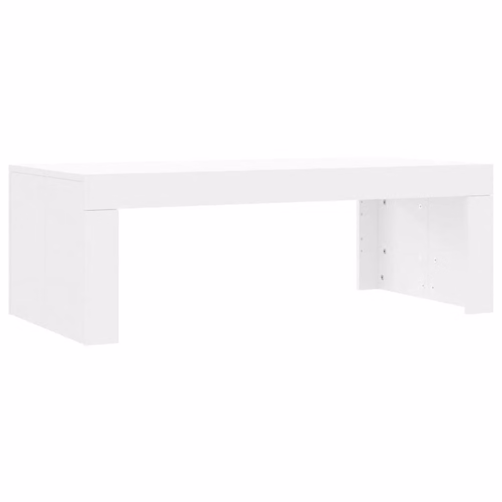 Berkfield Home Modern White Coffee Table in Engineered Wood, W: 102 cm, D: 50 cm, H: 36 cm – 2