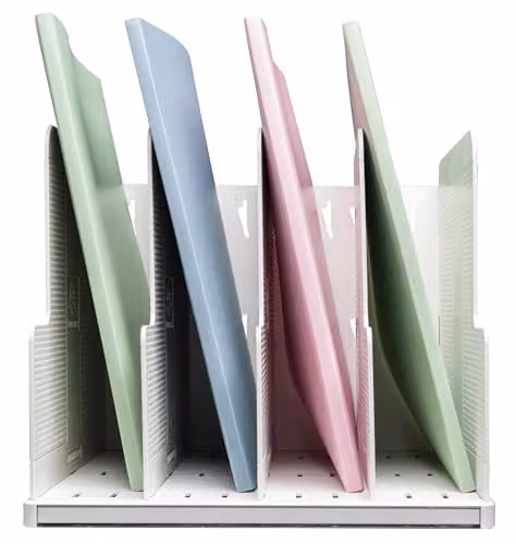 EXACOMPTA MODULOTOP Vertical File with 5 Dividers for A4 Documents, White, W: 28.8 cm, D: 30 cm, H: 25.5 cm – 2