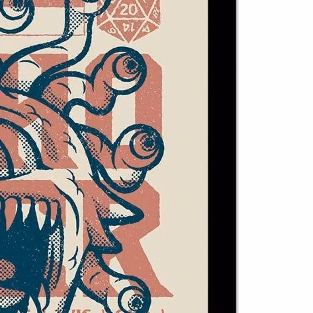 Dungeons & Dragons Lawful Evil Multicolour Framed Paper Poster – 2