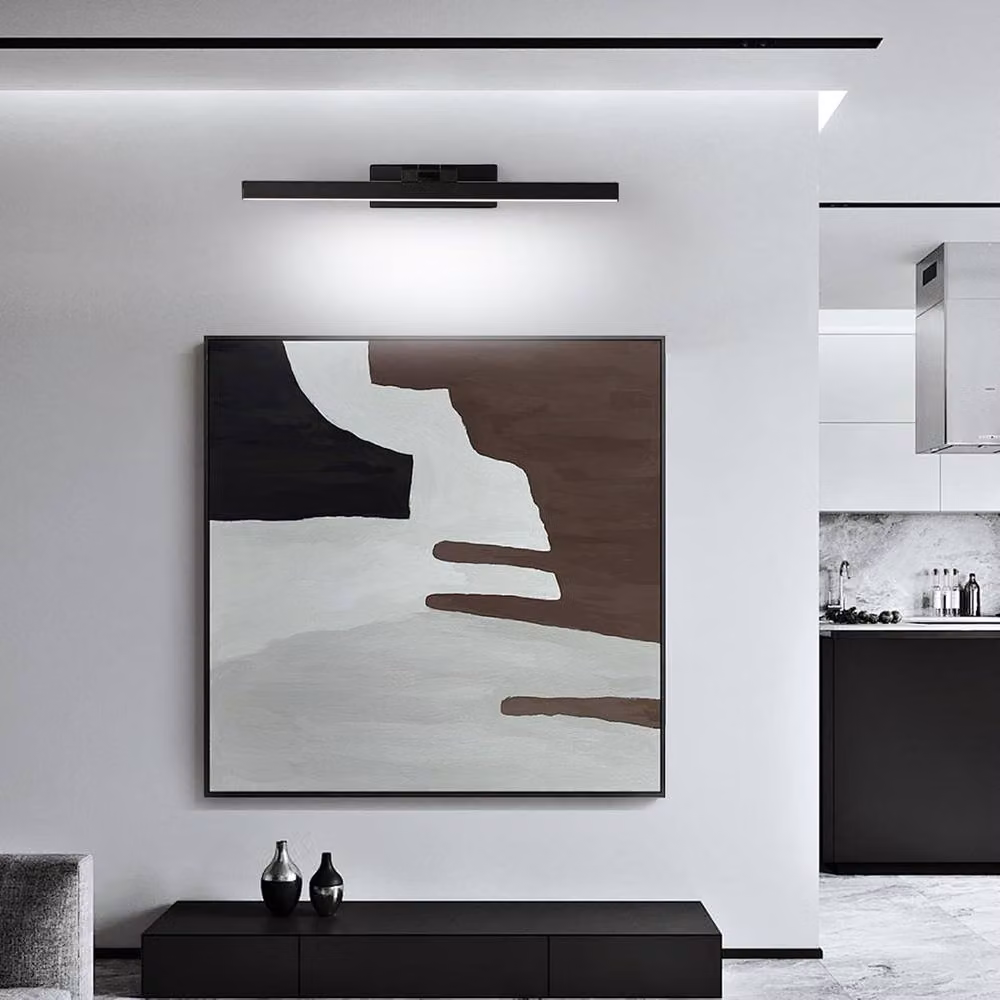 Goeco Black LED Bathroom Mirror Light, 9W, 6500K Cool White, IP40, W: 40 cm – 7