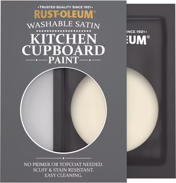 Rust-Oleum Kitchen Cupboard Satin Finish Tester Sachet in Longsands, 10ml