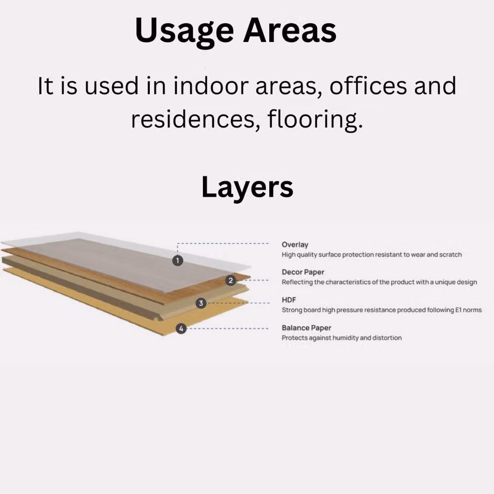 Quick-Step Vinyl Click Laminate Flooring Wood Effect in Brown, 8mm Thickness, Covers 1.861sqm – 4