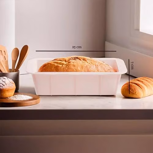 Orsina Non-Stick Silicone Loaf Tin in Pink and Blue – 2