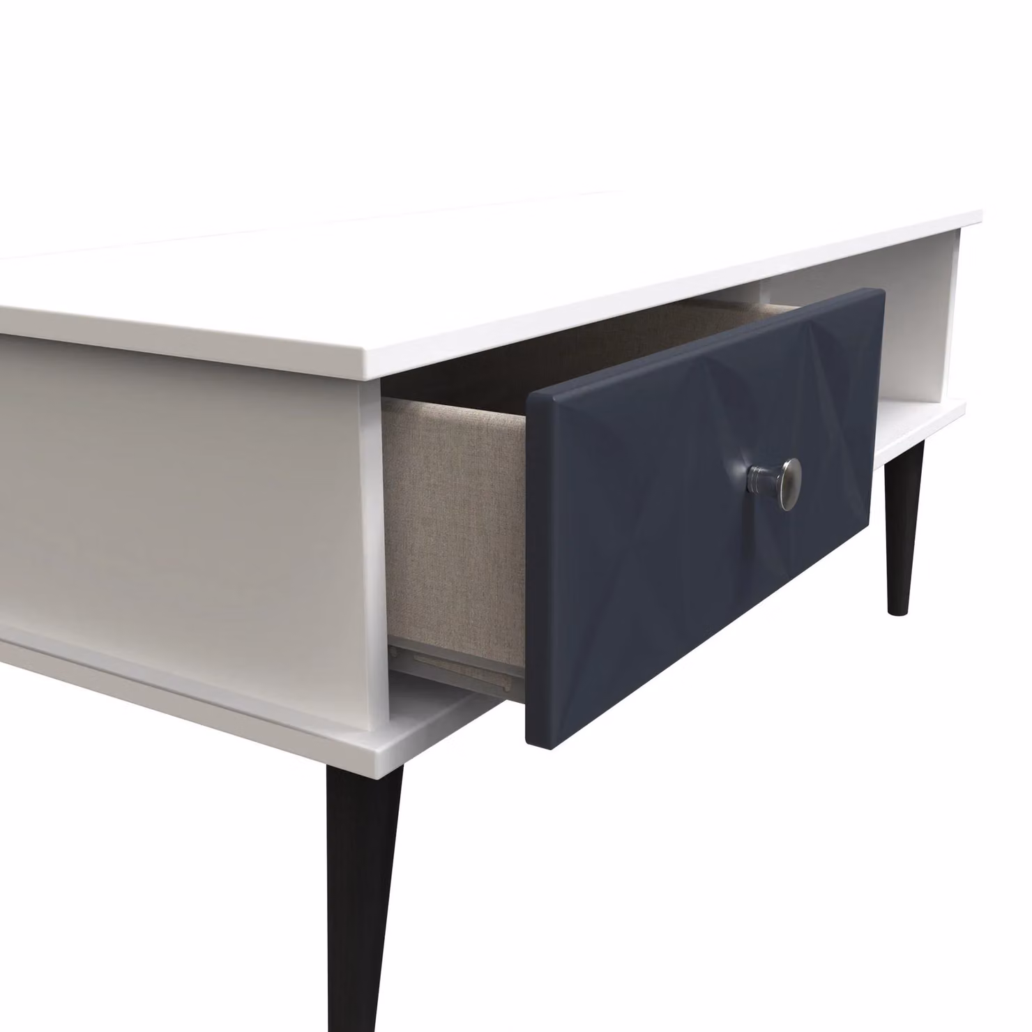 Ready Assembled 2 U Toledo 1 Drawer Coffee Table in Dark Blue – 2
