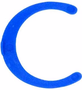 FloPlast Flofit+ Blue Plastic Push Fit Collet Clips, Pack of 10