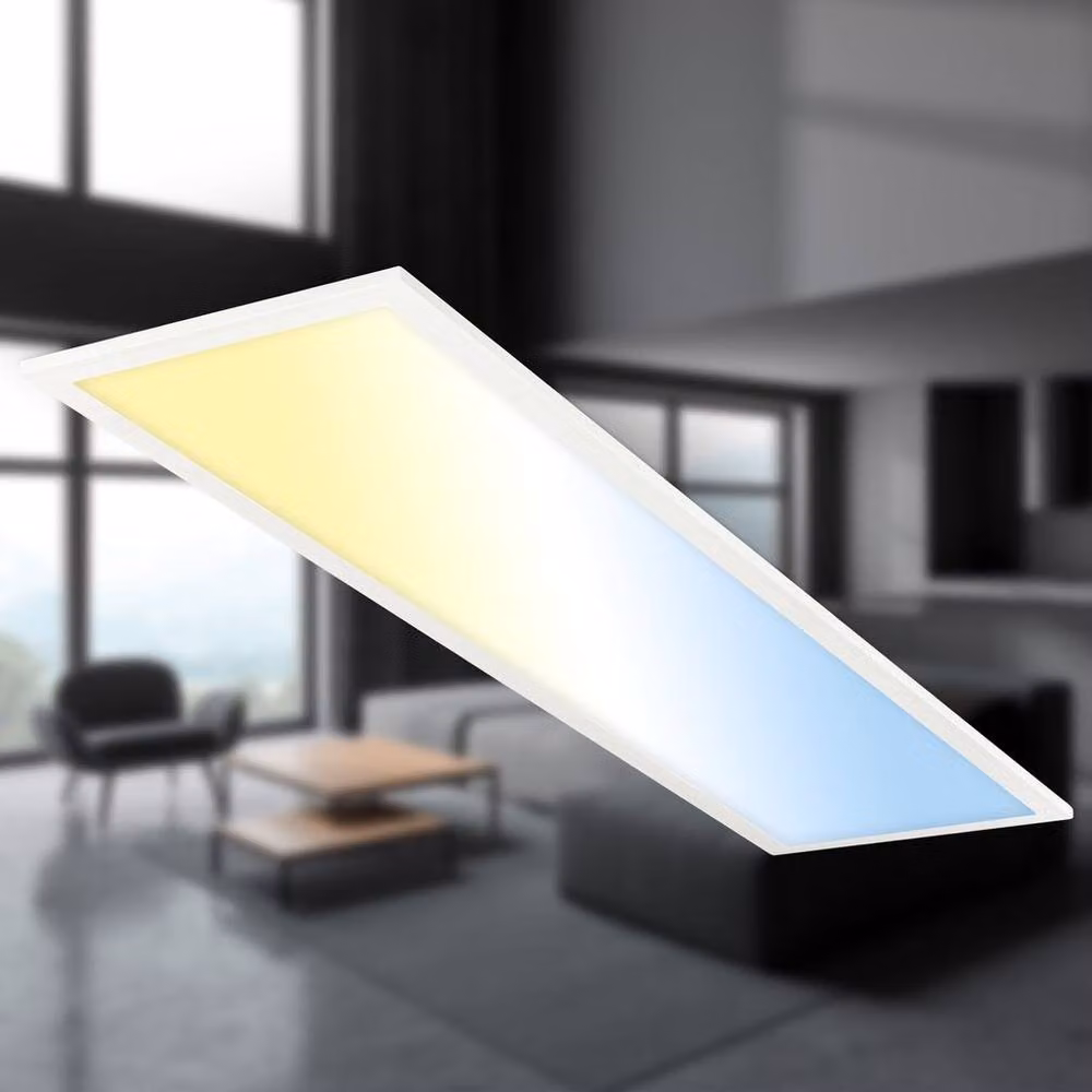 Briloner White LED Panel Bathroom Ceiling Light with Remote Control, Dimmable CCT, IP44 – 3
