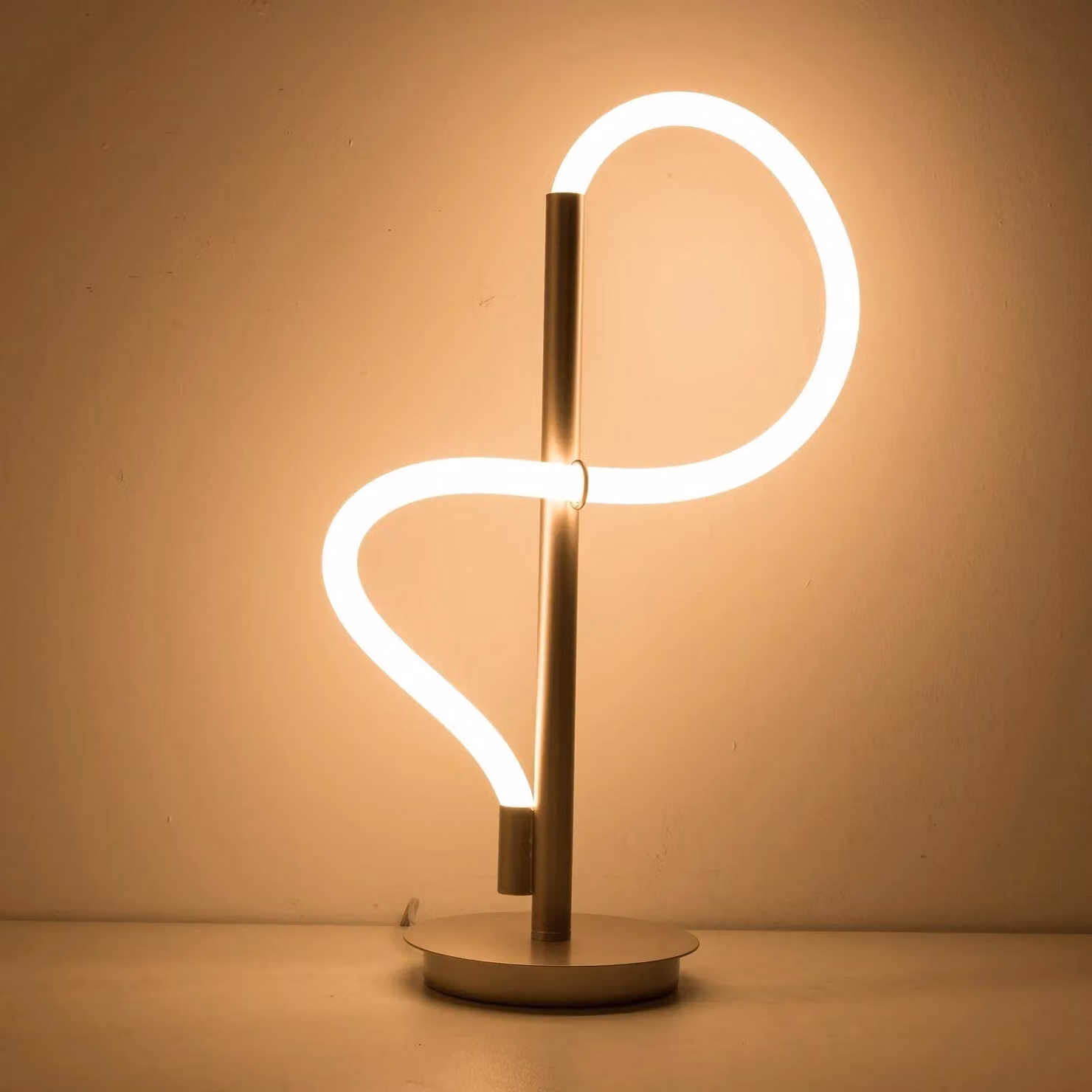 Harper Living LED Adjustable Table Lamp in Silver Matt Nickel – 2