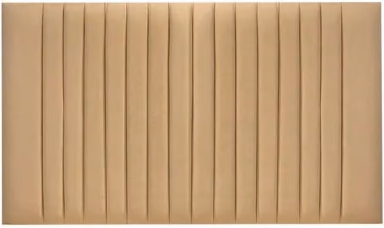 ASC Nebula Beige Striped Fabric Strutted Headboard for 3ft Single Bed